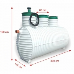 Oczyszczalnia Biologiczna Bio-Hybryda 3000 1-6 osób
